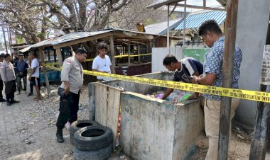 Polsek-Kota-Lama-Lakukan-Penyelidikan,-Penemuan-Bayi-Laki-laki-di-Tempat-Pembuangan-Sampah.