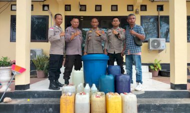 Polsek-Alak,-Polresta-Kupang-Kota-Amankan-260-Liter-Miras-Tradisional-Jenis-Sopi-di-Kelurahan-Naioni.