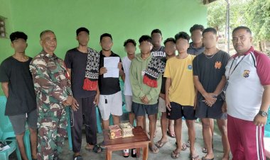 Bhabinkamtibmas-Sikumana-Inisiasi-Problem-Solving-Kasus-Pengeroyokan-di-Pesta-Nikah,-Dua-Pihak-Sepakat-Berdamai.