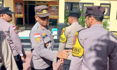 Disiplin-Harga-Mati,-Polsek-Kota-Raja-Rutin-Gelar-Pemeriksaan-Sikap-Tampang.