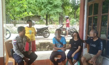 Bhabinkamtibmas-Oepura-Cepat-Tanggapi-Aduan,-Damaikan-Perselisihan-Warga-dengan-Kekeluargaan.