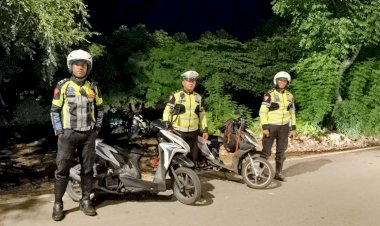 Blue-Light-Patrol-Satlantas-Polresta-Kupang-Kota,-Jaga-Kamseltibcarlantas-di-Kota-Kupang.