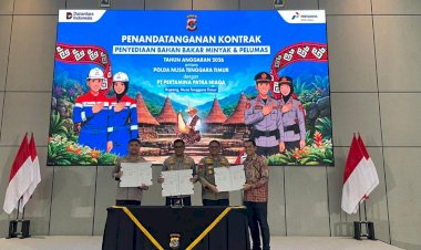 Kapolresta-Kupang-Kota-Hadiri-Penandatanganan-Kontrak-BBM-dan-Pelumas-T.A-2026-bersama-Pertamina-Patra-Niaga