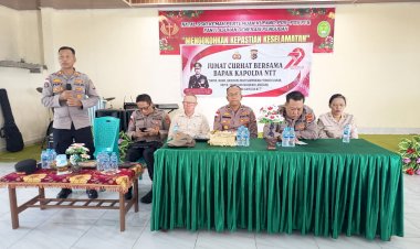Hadiri-Jumad-Curhat-Polda-NTT-di-Kelurahan-Bello,-Kapolsek-Maulafa-Jawab-Beragam-Persoalan-Kamtibmas.