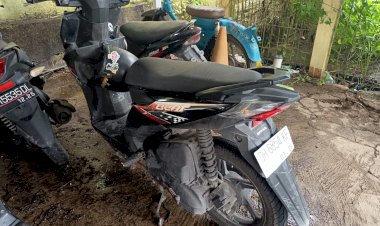 Sepeda-Motor-Korban-Kecelakaan-Tunggal-di-Naikolan-Ditinggal-Kabur,-Polsek-Maulafa-Amankan-DH-6854-F.