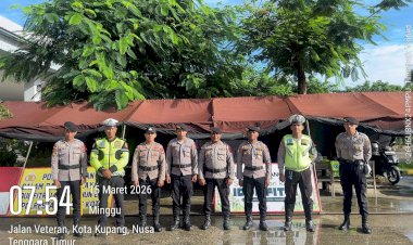 Jamin-Keamanan-Warga,-Polresta-Kupang-Kota-Pastikan-Personel-di-Posko-Pelayanan-Hadir-Lengkap-dan-Siaga-24-Jam.