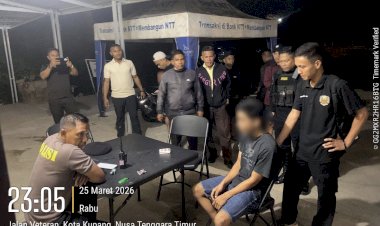 Sinergi-Polri-dan-Security-Lippo-Plaza,-Terduga-Pelaku-Pencurian-Helm-Berhasil-Diamankan-di-Pos-Polisi-Fatululi