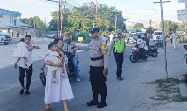 Polsek-Maulafa-Amankan-Ibadah-Paskah-di-Delapan-Gereja,-Berlangsung-Aman-dan-Lancar.