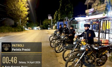Samapta-Polresta-Kupang-Kota-Gencarkan-Patroli-Malam,-Antisipasi-Gangguan-Keamanan.