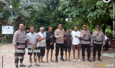 Kapolresta-Kupang-Kota-Tinjau-Pemandian-Air-Sagu,-Tekankan-Peran-Bhabinkamtibmas-Jaga-Kamtibmas.