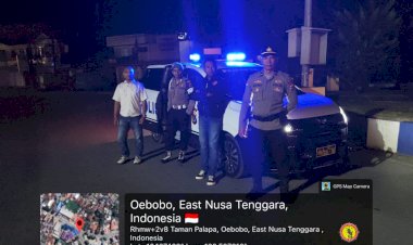 Jaga-Kekondusifan-Kota-Kupang-pada-Dini-Hari,-Patroli-Gabungan-Polresta-Kupang-Kota-Sisir-Sejumlah-Ruas-Jalan-Protokol