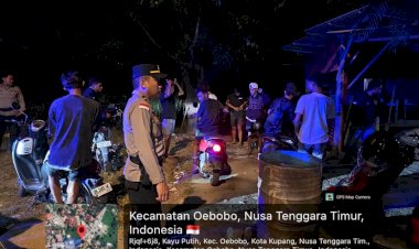 Polresta-Kupang-Kota-Intensifkan-Patroli-Malam,-Humanis-Bubarkan-Kelompok-Pemuda-Konsumsi-Miras.