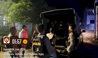 Respons-Cepat-Laporan-110,-Sat-Samapta-Polresta-Kupang-Kota-dan-Polsek-Kota-Raja-Amankan-5-Pemuda-Pelaku-Tawuran.
