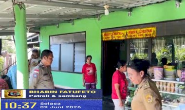 Bhabinkamtibmas-Fatufeto-Bersama-Lurah-dan-Ketua-RT-Selesaikan-Permasalahan-Limbah-Cair-Rumah-Tangga-Secara-Humanis