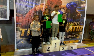 Kapolsek-Kota-Raja-Hadiri-Penutupan-Open-Turnamen-Tinju-Amatir-Rektor-UPG-1945-NTT-Cup-2026