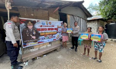 Sambut-Hari-Bhayangkara-ke-80,-Polresta-Kupang-Kota-Salurkan-Bantuan-Sembako-bagi-Panti-Asuhan-dan-Lansia-di-Kecamatan-Kota-Raja.