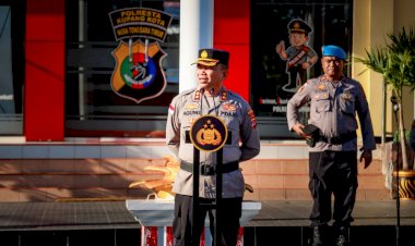Apel-Pagi,-Wakapolresta-Kupang-Kota-Tekankan-Disiplin,-Kesiapan-Audit-Kinerja-dan-Soliditas-Personel.