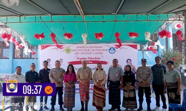 Bhabinkamtibmas-Penkase-Oeleta-Dampingi-Kanit-Samapta-Hadiri-Pembukaan-Kegiatan-“Kurikuler-Membatik”-di-SMP-Negeri-14-Kota-Kupang