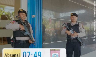 Polresta-Kupang-Kota-Intensifkan-Pengamanan-Objek-Vital,-Jaga-Keamanan-Aktivitas-Perbankan.