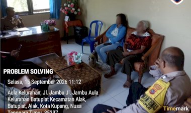Bhabinkamtibmas-Batuplat-Dampingi-Mediasi-Persoalan-Jual-Beli-Tanah,-Kedua-Pihak-Tempuh-Jalan-Damai.