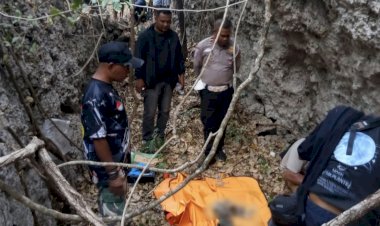 Personel-Polresta-Kupang-Kota-bersama-Polsek-Alak-Tindak-Lanjut-Penemuan-Kerangka-Diduga-Tulang-Manusia-di-Naioni