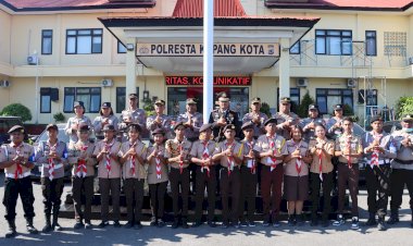 Kapolresta-Kupang-Kota-Lepas-159-Peserta-Perkemahan-Saka-Bhayangkara-Angkatan-XXIV.