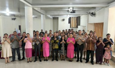 Kapolresta-Kupang-Kota-Kunjungi-GBI-Pondok-Daud-Sikumana,-Disambut-Hangat-Gembala-dan-Jemaat.