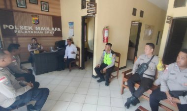 Polsek-Maulafa-Gelar-Anev,-Kapolsek-Tekankan-Kedisiplinan-dan-Peningkatan-Monitoring-Wilayah.