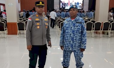 Perkuat-Sinergi-Jaga-Kamtibmas,-Polresta-Kupang-Kota-Hadiri-Pelantikan-Pengurus-DPP-FKPTT-Periode-2025–2030.