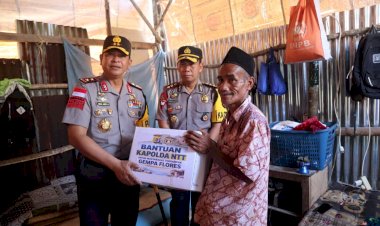 Kapolda-NTT-Irjen-Pol.-Reza-Arief-Dewanto-Sambangi-Warga-Terdampak-Gempa-di-Manggarai-Barat,-Salurkan-Bantuan-Kemanusiaan.