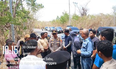 Polsek-Alak-Kawal-Penolakan-Pembangunan-Balai-Garam-di-Manulai-II,-Kapolsek-Pimpin-Langsung-Pengamanan