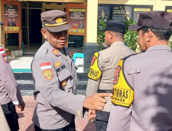 Disiplin Harga Mati, Polsek Kota Raja Rutin Gelar Pemeriksaan Sikap Tampang.