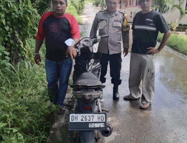 Misteri Motor Terparkir 3 Hari di Jalan Gambus, Bhabinkamtibmas Fatufeto Bergerak Cepat Amankan ke Polsek Alak