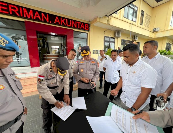 Cegah Penyalahgunaan, Polresta Kupang Kota Lakukan Pemeriksaan Senpi Dinas.
