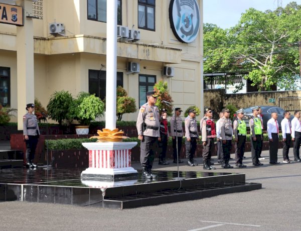 Kapolresta Kupang Kota Pimpin Apel Jam Pimpinan, Tekankan Respons Cepat Aduan Masyarakat dan Patroli Berbasis Data.