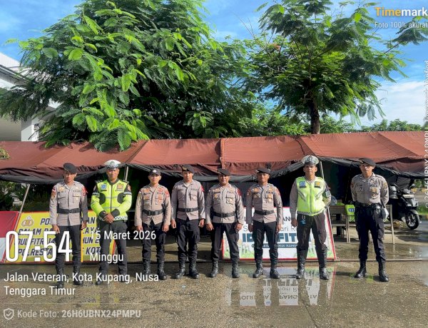 Jamin Keamanan Warga, Polresta Kupang Kota Pastikan Personel di Posko Pelayanan Hadir Lengkap dan Siaga 24 Jam.