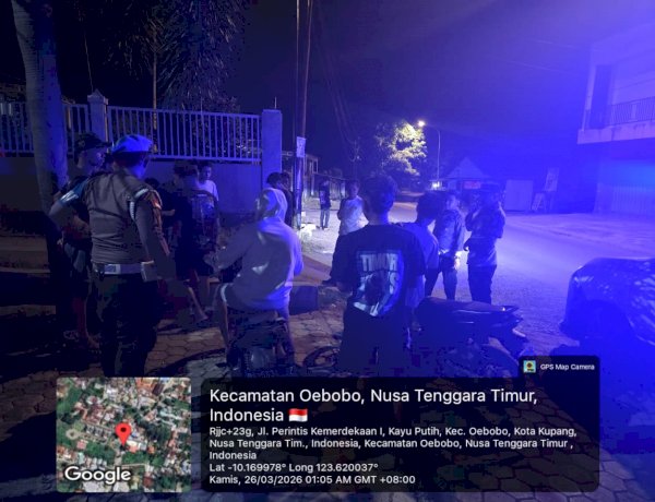 Hadirkan Polisi di Tengah Malam, Patroli Dialogis Polresta Kupang Kota Pastikan Warga Istirahat dengan Tenang.