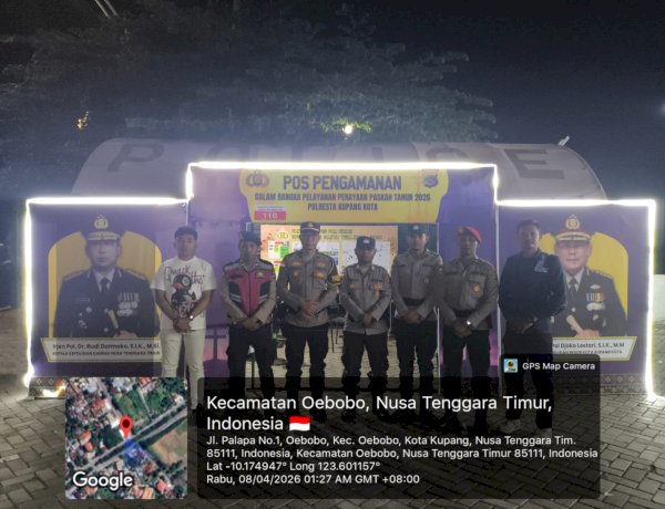 Hadirkan Rasa Aman, Patroli Pamapta Polresta Kupang Kota Sisir Jalur Protokol Hingga Subuh.