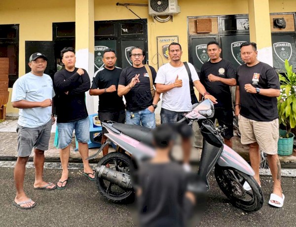Nyaris Diamuk Massa, Remaja Terduga Pelaku Curanmor Diamankan Resmob Polresta Kupang Kota.
