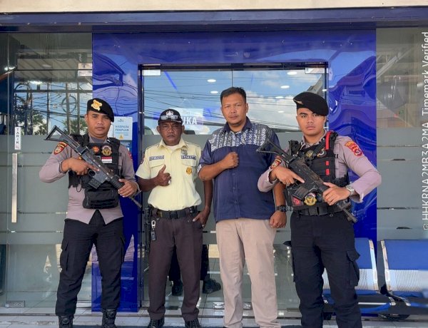 Unit Pamobvit Satsamapta Polresta Kupang Kota Intensifkan Pengamanan Objek Vital