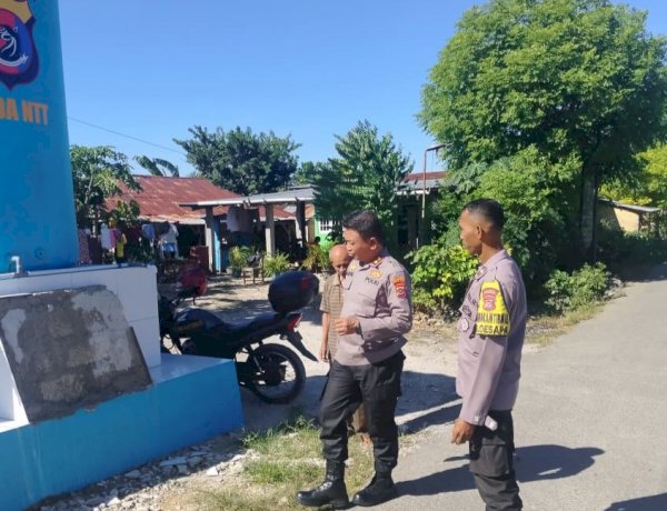 Wakapolresta Kupang Kota Cek Kesiapan Sumur Bor Bantuan Kapolda NTT di Oesapa