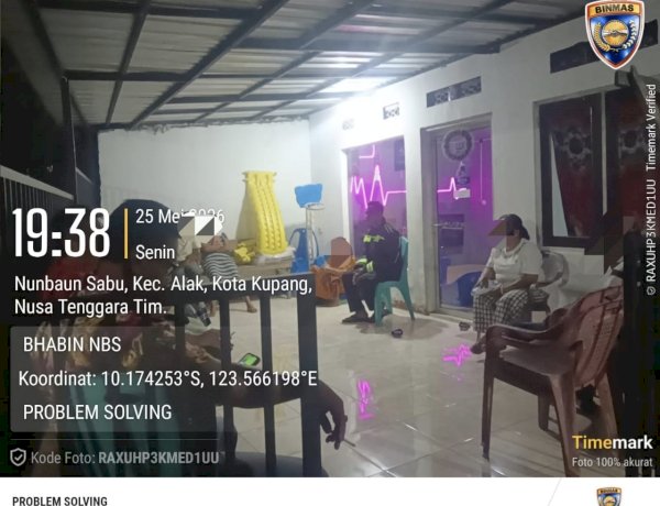 Bhabinkamtibmas Nunbaun Sabu Mediasi Perselisihan Warga, Sengketa Sejak 2021 Berakhir Damai.