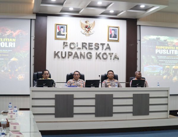Puslitbang Polri Teliti Optimalisasi Almatsus Dalmas dan Ketahanan Pangan di Polresta Kupang Kota.
