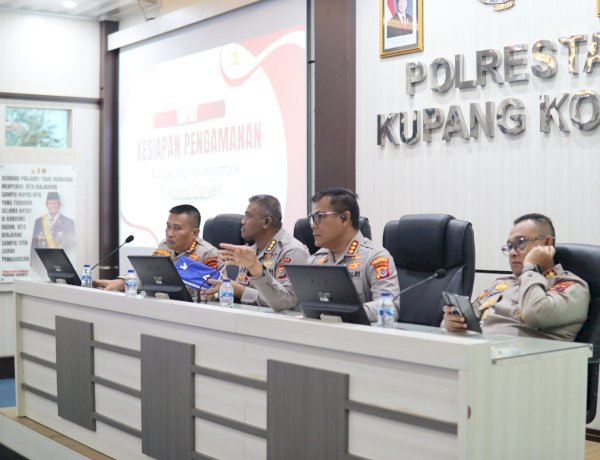 Jelang Konser Iwan Fals, Polresta Kupang Kota Gelar Rakor Pengamanan dengan Instansi Terkait.