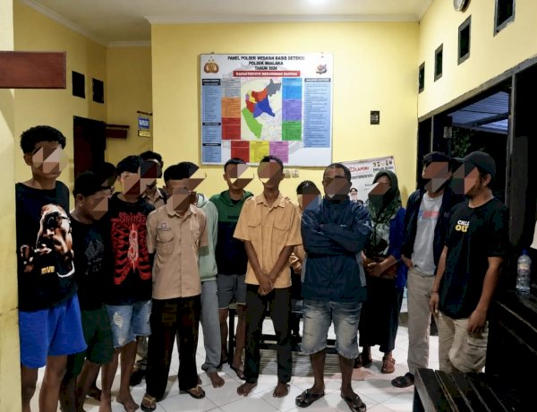 Diamankan Saat Konsumsi Miras di Perumahan Cendana, 9 Pelajar Sekolah Menengah di Kota Kupang Dibina Polsek Maulafa.