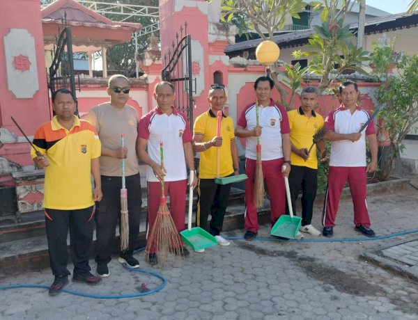 Polsek Alak Gelar Bakti Religi Serentak di Tiga Tempat Ibadah, Wujud Kepedulian dan Penguatan Toleransi.