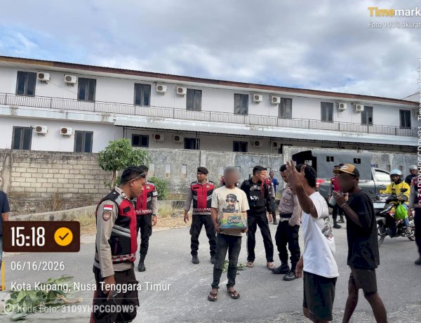 Respons Cepat Laporan Warga, Sat Samapta Polresta Kupang Kota Tertibkan Pungli Jalanan dan Bubarkan Judi Sabung Ayam.