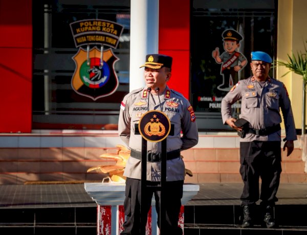 Apel Pagi, Wakapolresta Kupang Kota Tekankan Disiplin, Kesiapan Audit Kinerja dan Soliditas Personel.