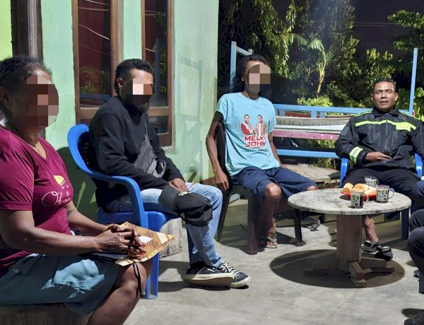 Bhabinkamtibmas Bakunase II Sigap Redam Konflik Keluarga, Perselisihan Berakhir Damai Melalui Mediasi.