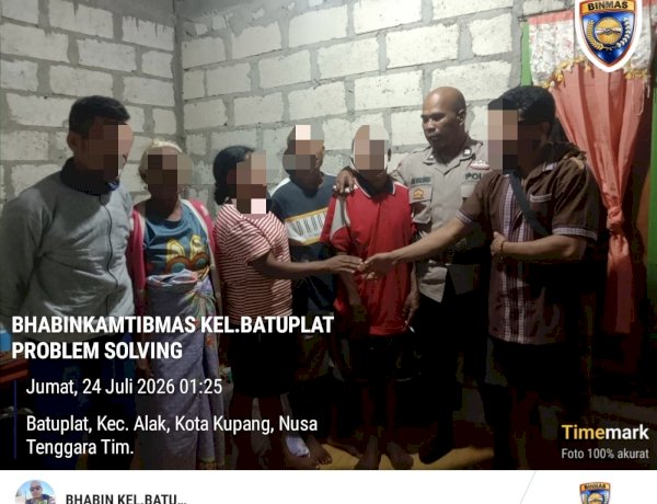 Bhabinkamtibmas Batuplat Mediasi Perselisihan Pasangan, Cegah Konflik Keluarga Meluas.